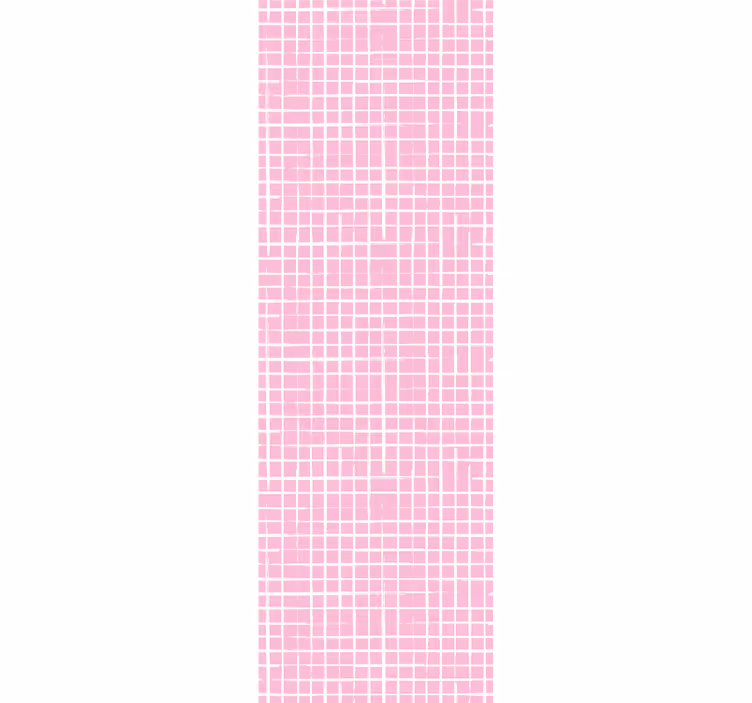 Tenda a rullo cameretta righe rosa e bianche - TenStickers