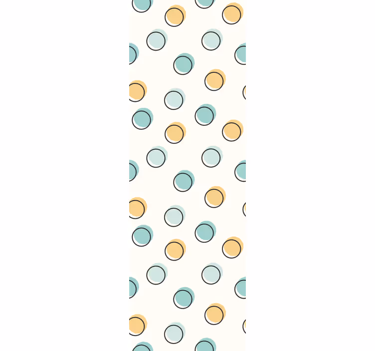 Tenda a rullo cameretta a pois colorati - TenStickers