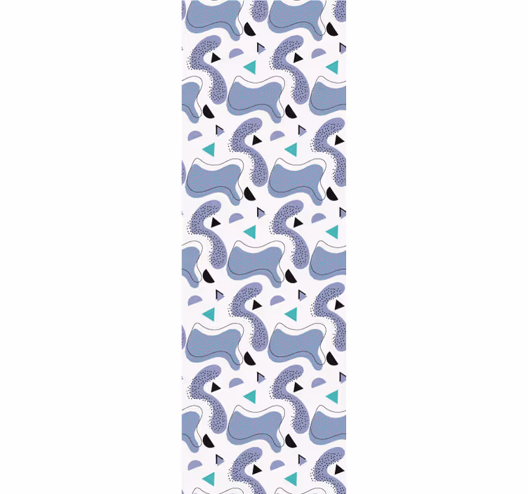 Tenda a rullo cameretta modello memphis su sfondo bianco - TenStickers