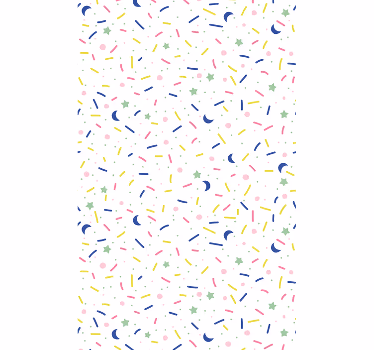 Tenda a rullo cameretta motivo sprinkles colorati - TenStickers