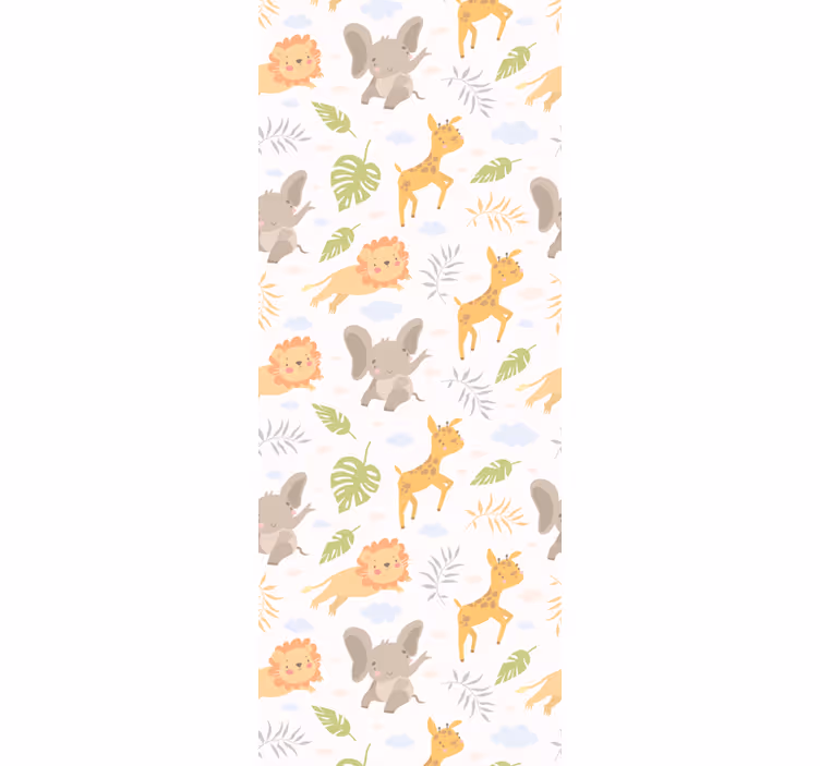 Tenda a rullo cameretta stile safari minimalista - TenStickers