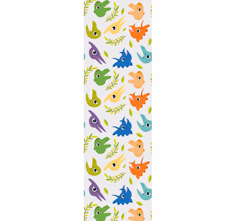 Tenda a rullo cameretta giochi retro dinosauri - TenStickers