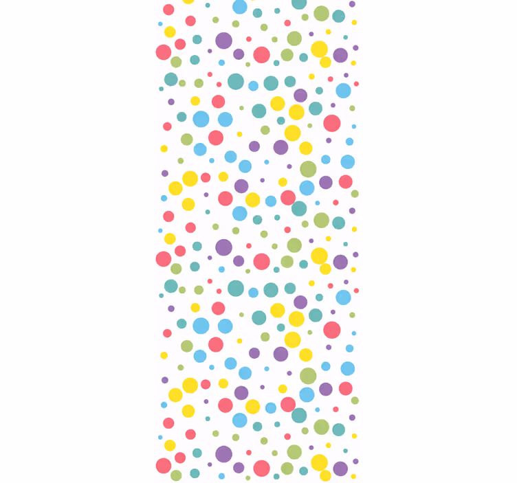 Tenda a rullo cameretta motivo a pois colorati - TenStickers