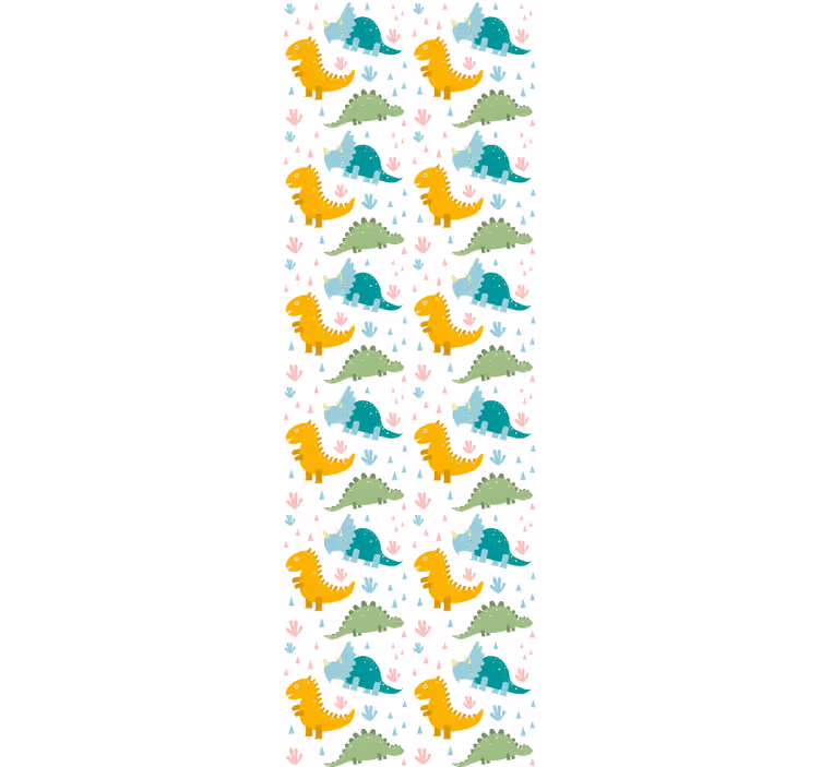 Tenda a rullo cameretta motivo dinosauri adorabili - TenStickers