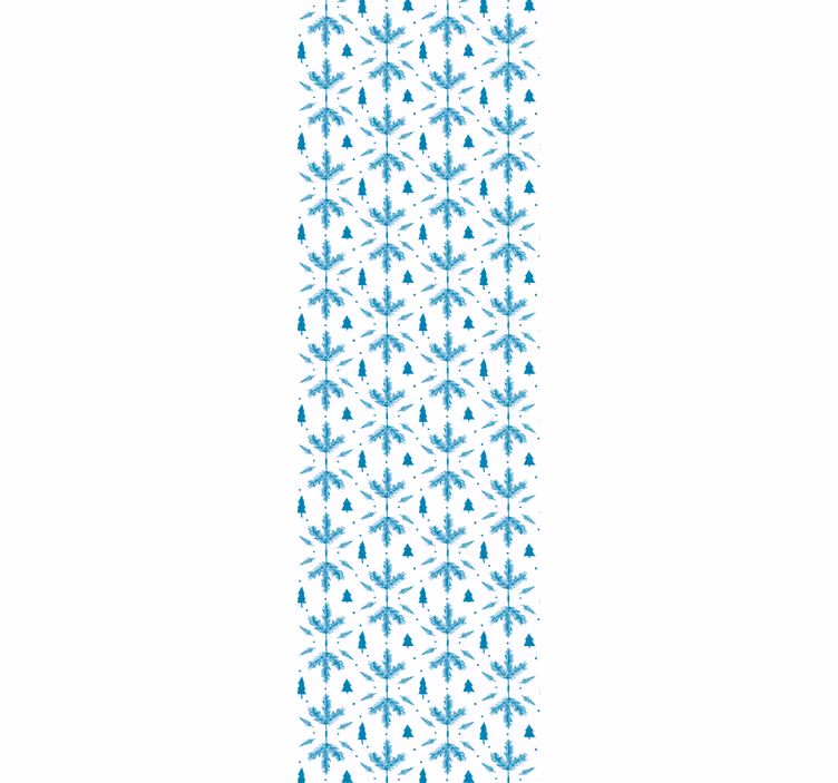 Tenda a rullo cameretta blu stagioni nordiche - TenStickers