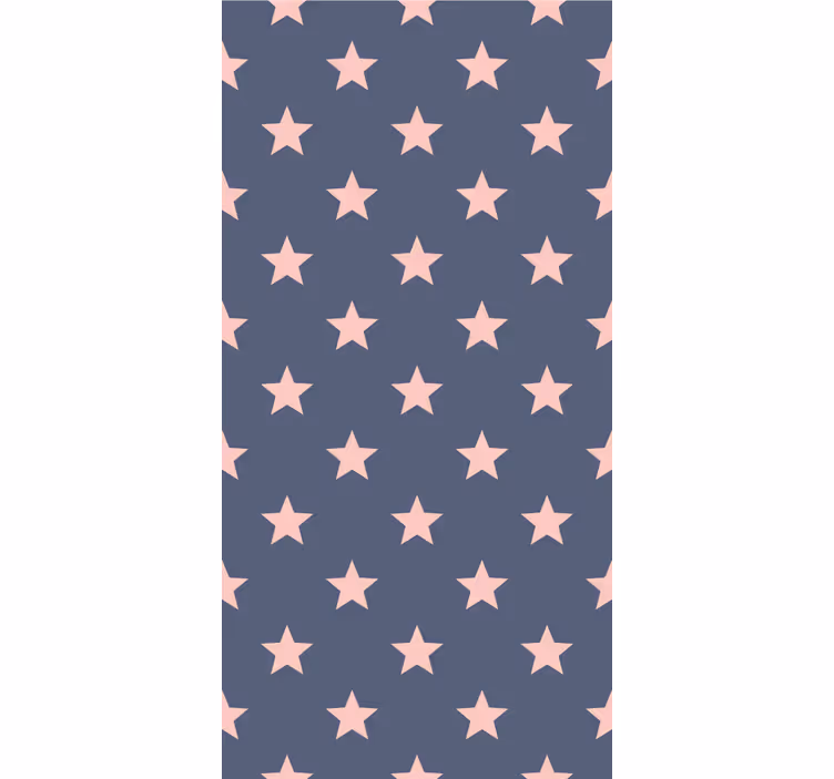 Tenda a rullo cameretta stelle rosa e grigie - TenStickers