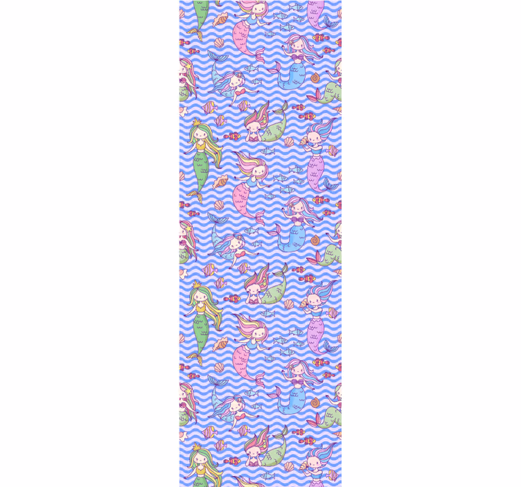 Tenda a rullo cameretta sirene - TenStickers