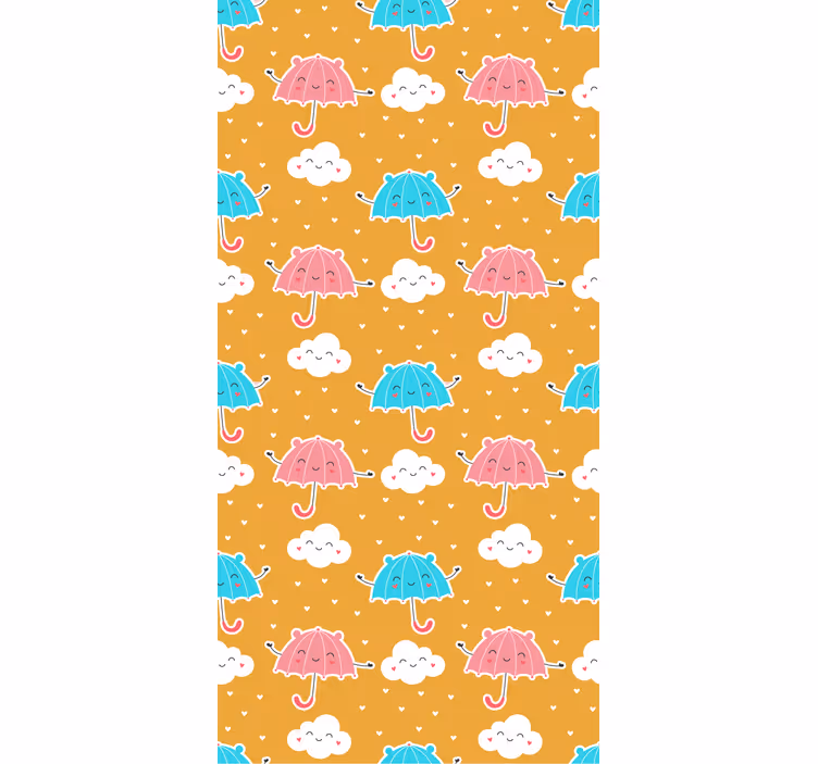 Tenda a rullo cameretta esposizione ombrelli colorati - TenStickers