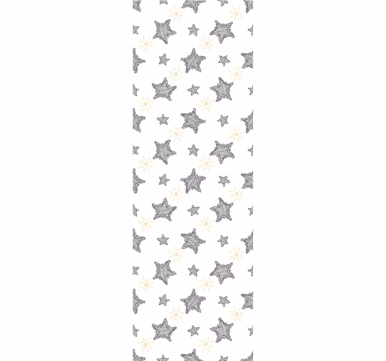Tenda a rullo cameretta stelle graffiti - TenStickers