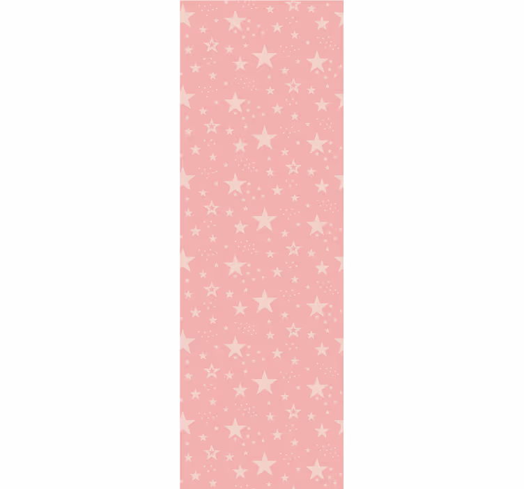 Tenda a rullo cameretta stelle rosa su fondo rosa scuro - TenStickers