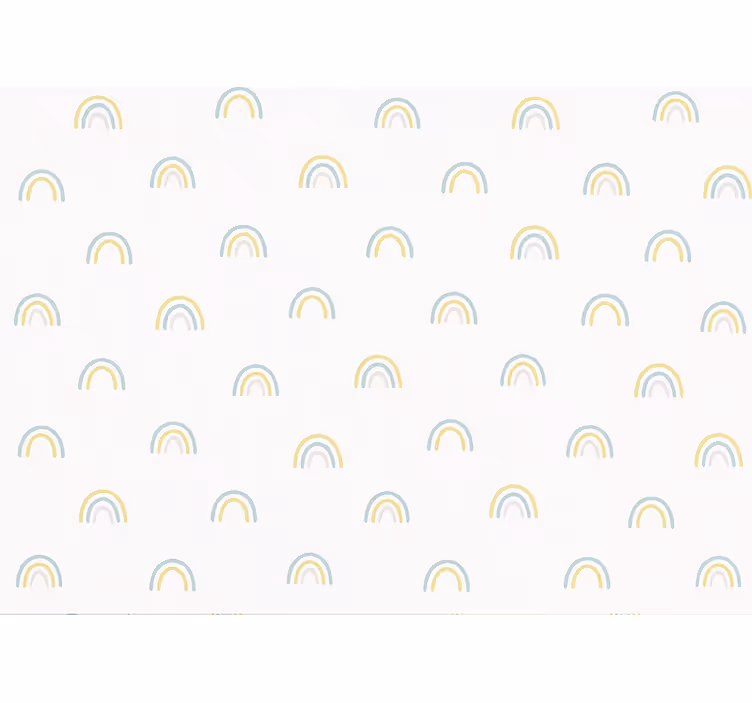 Tenda a rullo cameretta arcobaleni pastello sparsi - TenStickers