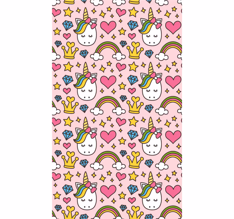 Tenda a rullo cameretta fantasia di unicorno - TenStickers
