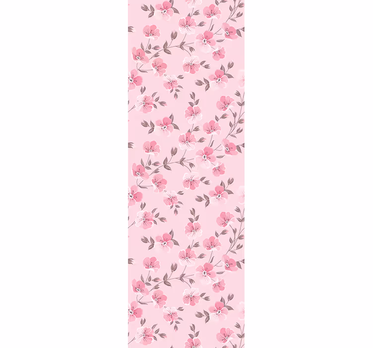 Tenda a rullo cameretta fiori rosa carini - TenStickers