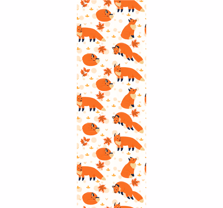 Tenda a rullo cameretta volpi belle - TenStickers