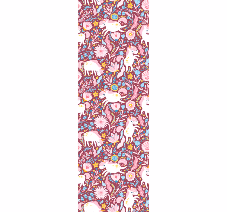 Tenda a rullo cameretta design con unicorni bellissimi - TenStickers