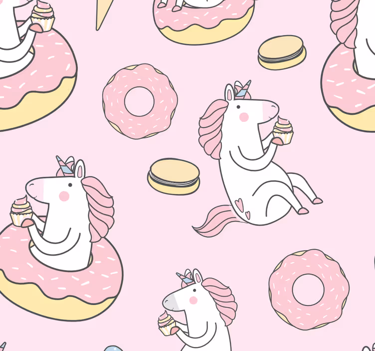 Tenda a rullo cameretta unicorno rosa - TenStickers