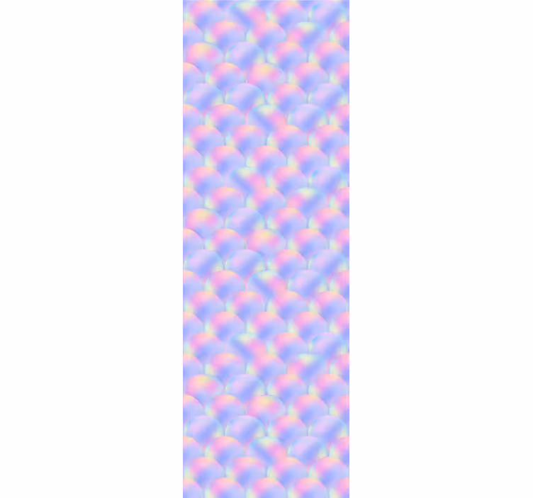 Tenda a rullo cameretta squame di sirena multicolore - TenStickers