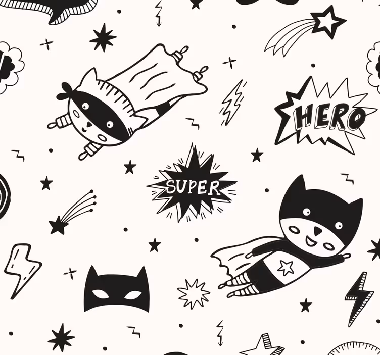 Tenda a rullo cameretta motivi fumetto supereroi - TenStickers