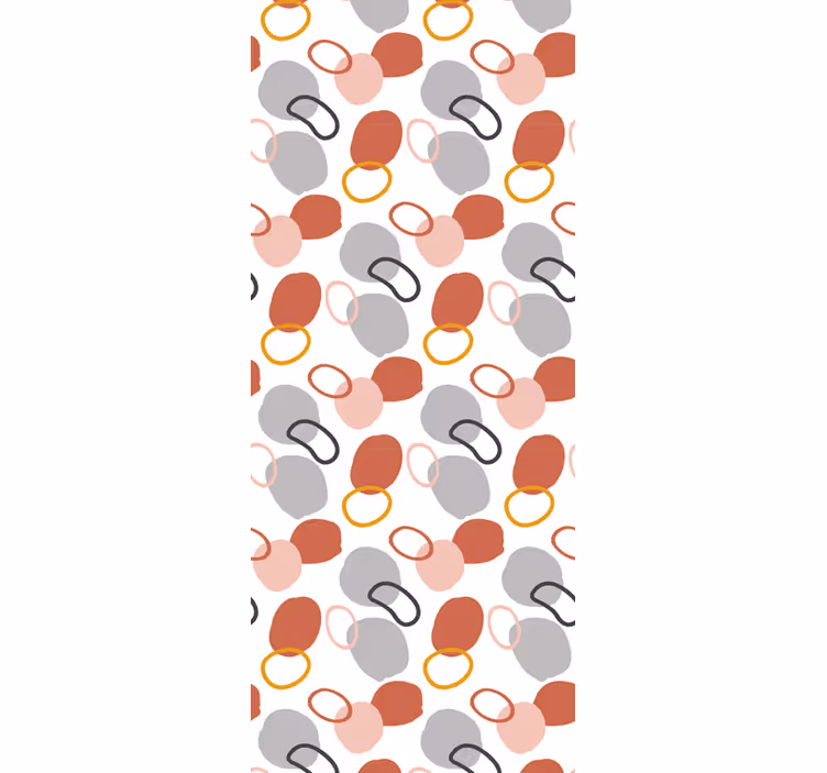 Tenda a rullo per ufficio pois geometrici astratti colorati - TenStickers