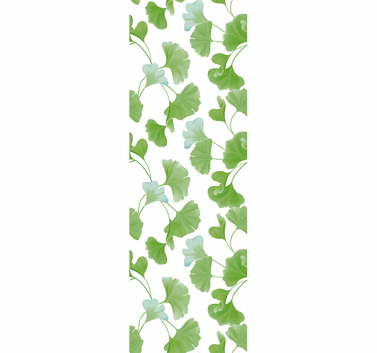 Tenda a rullo per ufficio foglie di ginkgo verdi - TenStickers