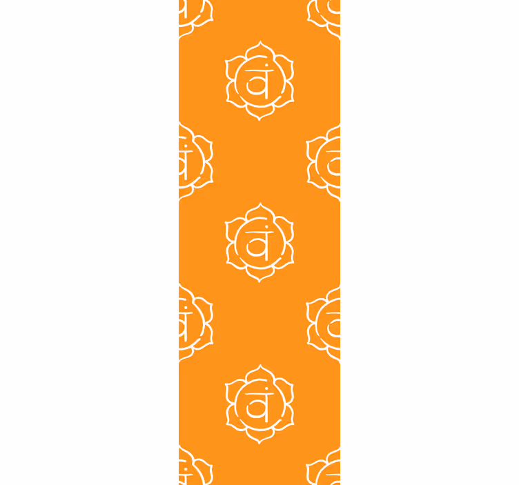 Tenda a rullo per ufficio simbolo del chakra sacrale - TenStickers