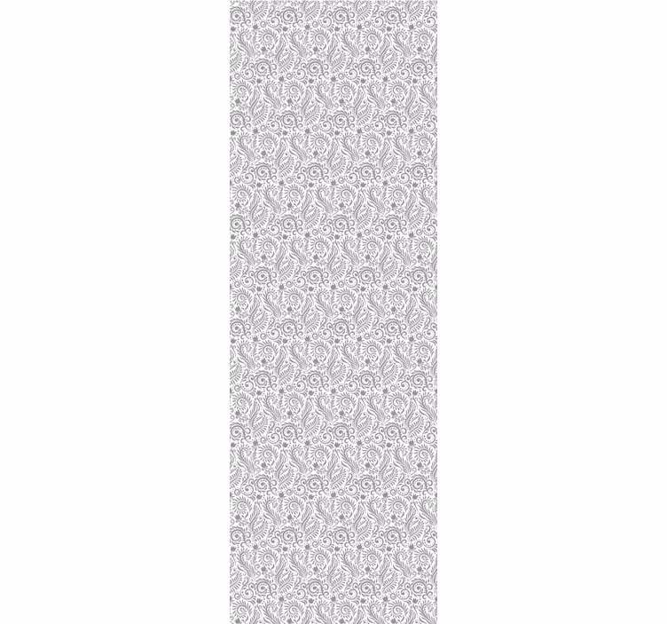 Tenda a rullo per ufficio fiori ornamentali vintage - TenStickers