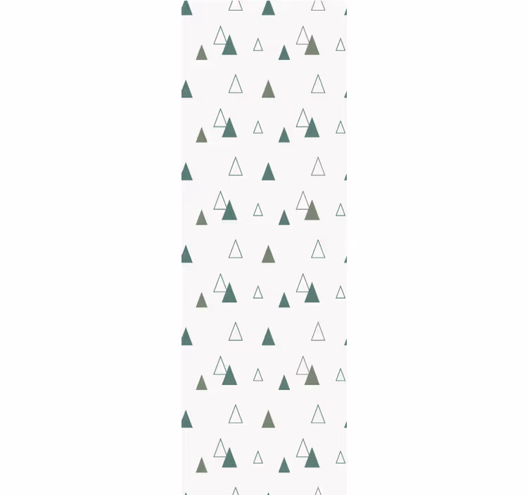 Tenda a rullo per ufficio colori naturali triangoli - TenStickers