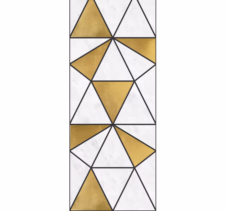 Tenda a rullo per ufficio effetto marmo geometrico - TenStickers