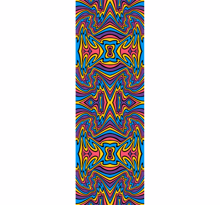 Tenda a rullo camera ragazzi colori vivaci linee stilose - TenStickers
