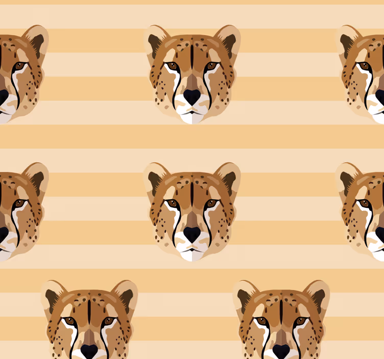 Tenda a rullo camera ragazzi testa di leopardo - TenStickers