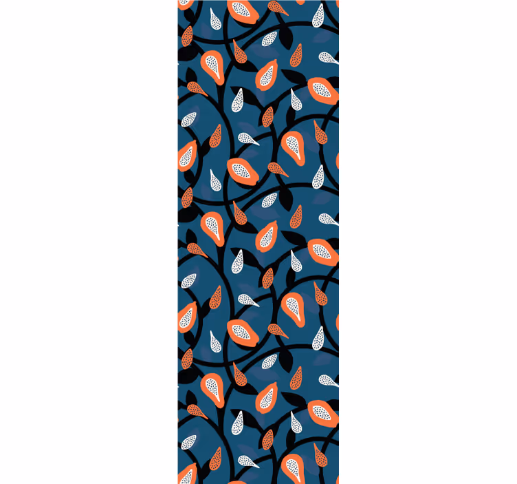 Tenda a rullo camera ragazzi papaya e piante - TenStickers