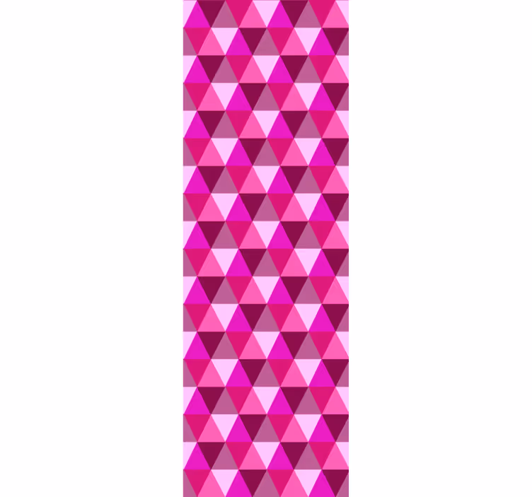 Tenda a rullo camera ragazzi fucsia geometrico - TenStickers