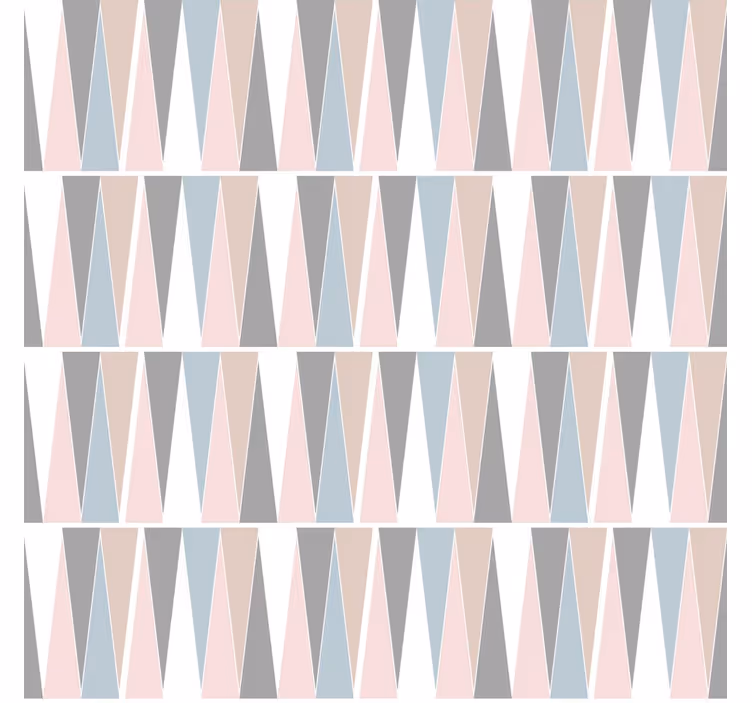 Tenda a rullo moderna triangoli scandinavi - TenStickers