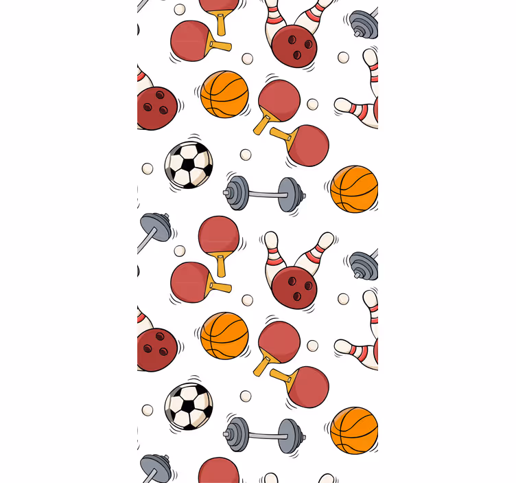 Tenda a rullo moderna motivo sportivo - TenStickers