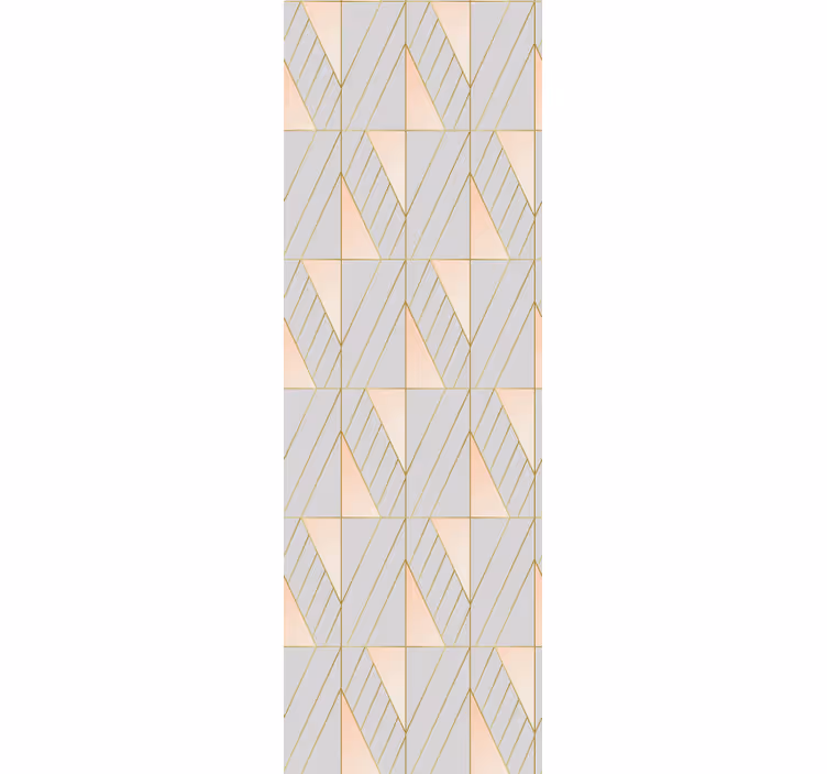 Tenda a rullo moderna forme geometriche sovrapposte - TenStickers
