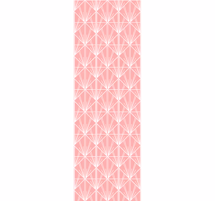 Tenda a rullo moderna motivo geometrico rosa - TenStickers