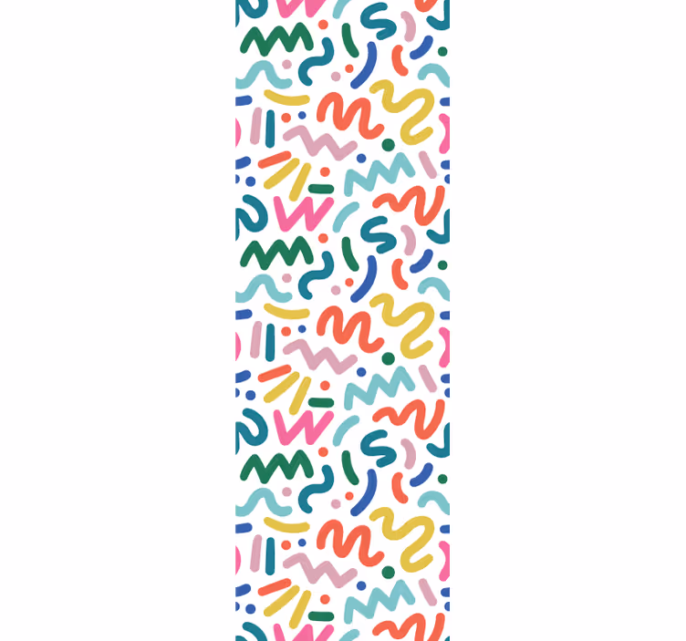 Tenda a rullo moderna forme astratte colorate - TenStickers
