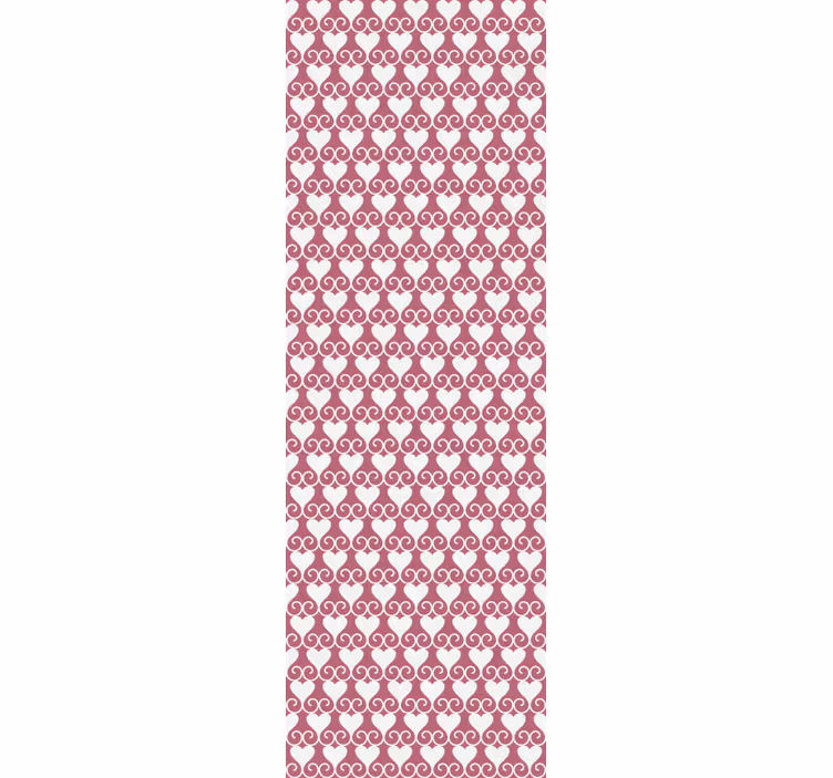 Tenda a rullo moderna cuori intrecciati decorativi - TenStickers