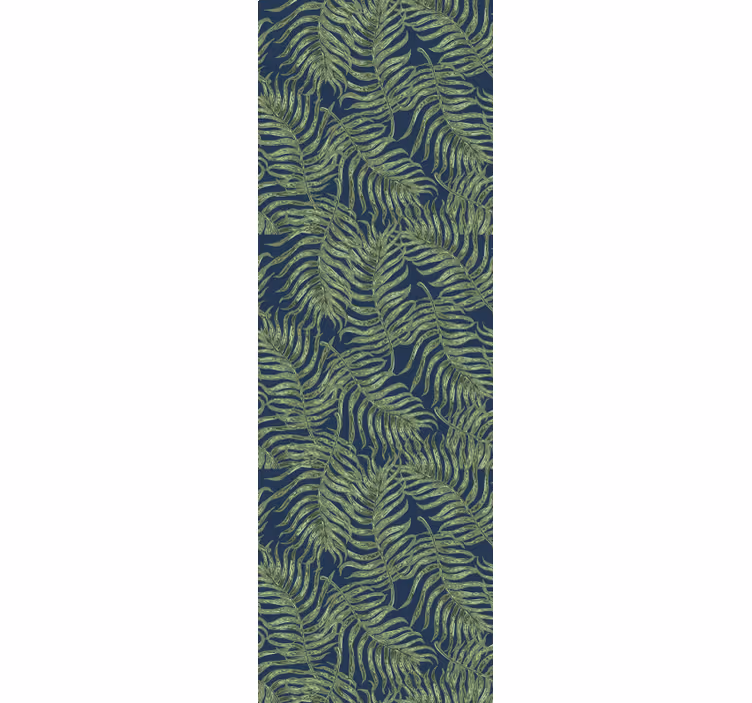 Tenda a rullo moderna foglie tropicali su sfondo scuro - TenStickers