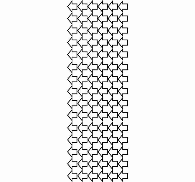 Tenda a rullo moderna a frecce geometriche nere - TenStickers