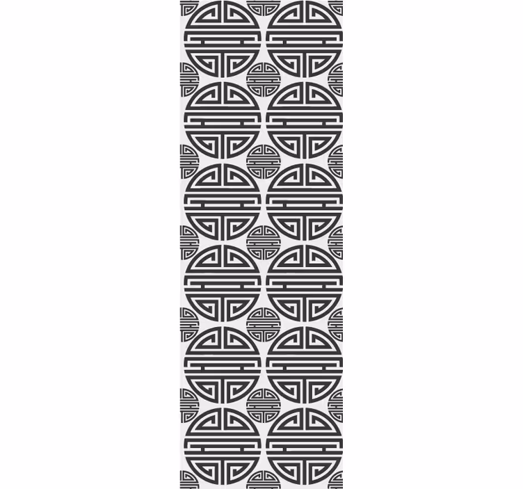 Tenda a rullo moderna motivo geometrico asiatico - TenStickers