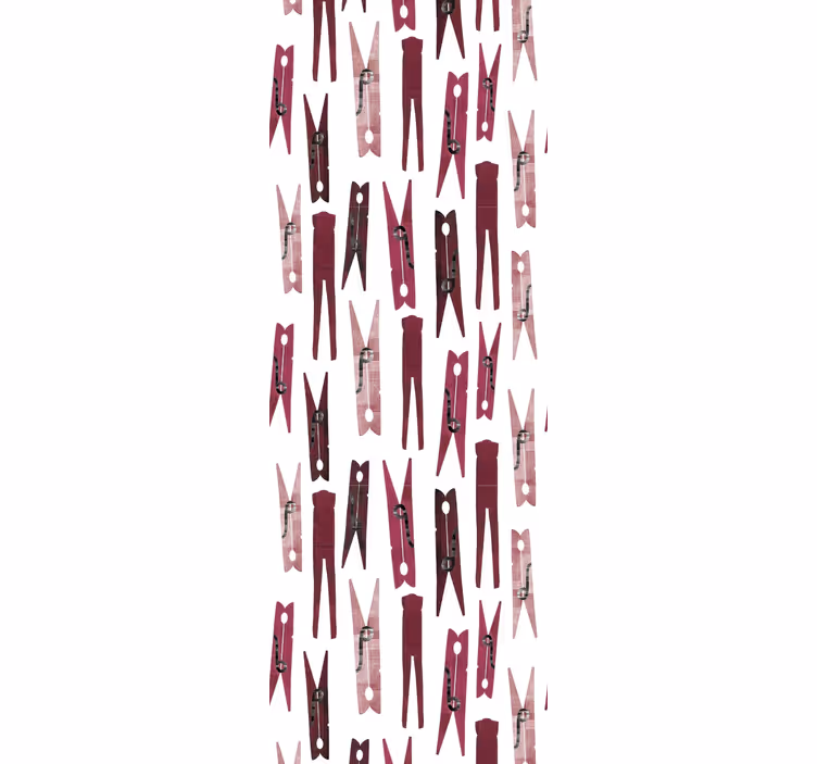 Tenda a rullo moderna motivo mollette lavanderia - TenStickers
