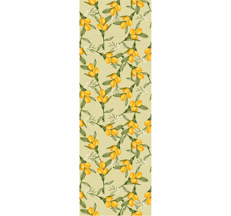 Tenda a rullo moderna motivo limoni estivi tropicali - TenStickers