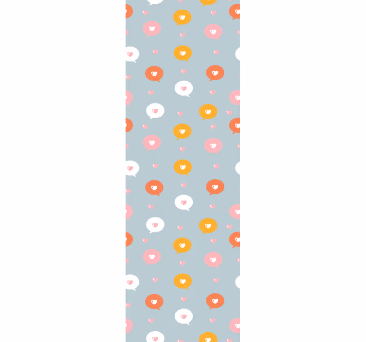 Tenda a rullo moderna icona modelli messaggi d'amore - TenStickers