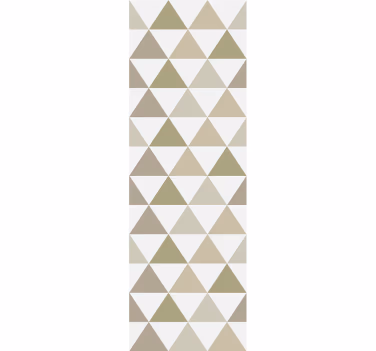 Tenda a rullo moderna triangoli in diverse tonalità di beige - TenStickers