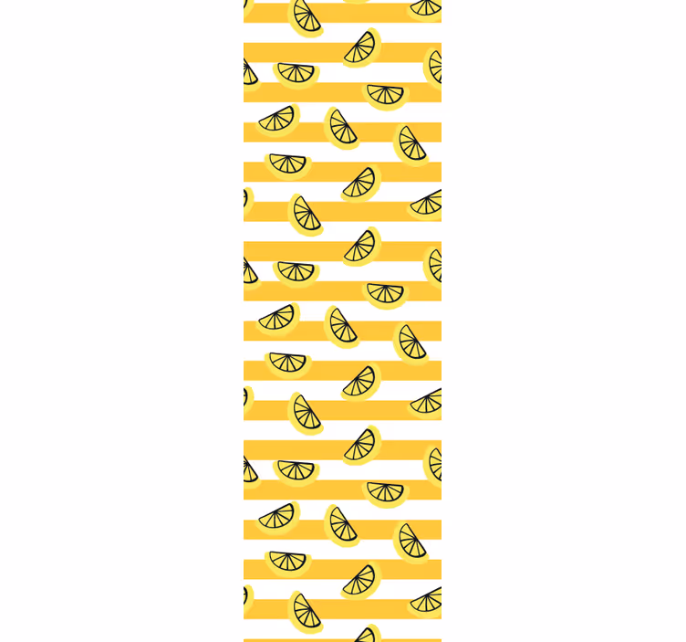 Tenda a rullo moderna design con simboli di limone - TenStickers