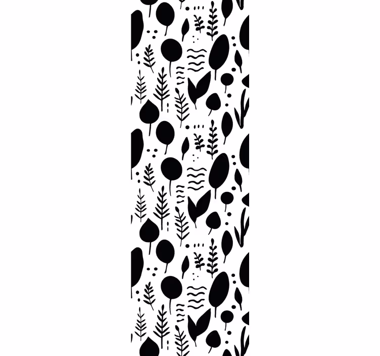 Tenda a rullo moderna immagini natura bianco e nero - TenStickers
