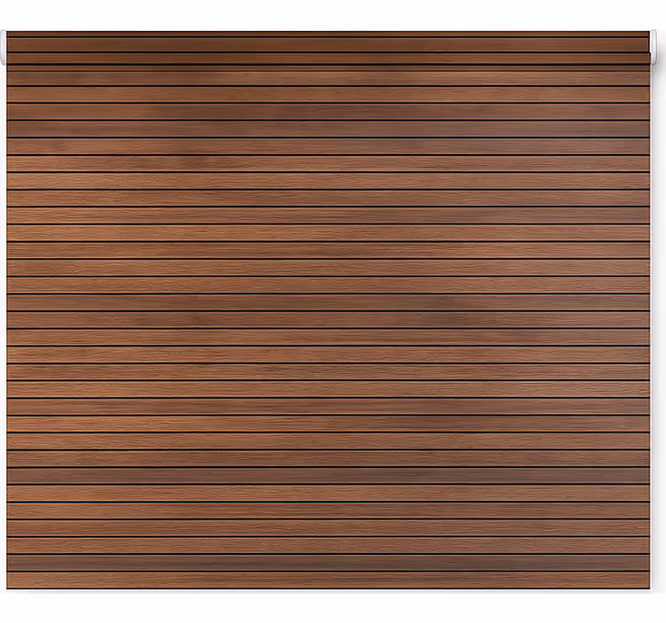 Tende a rullo motivi listelli in legno noce paralleli - TenStickers