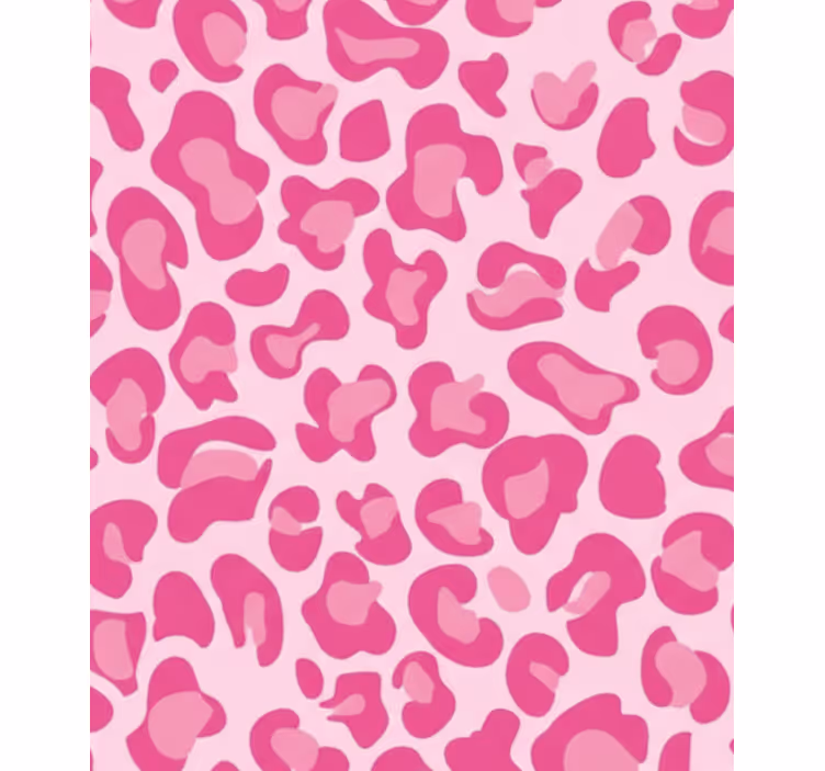 Tenda a rullo rosa a fantasia leopardata - TenStickers