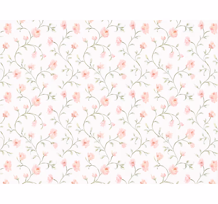 Tenda a rullo rosa fiore botanico rosa - TenStickers